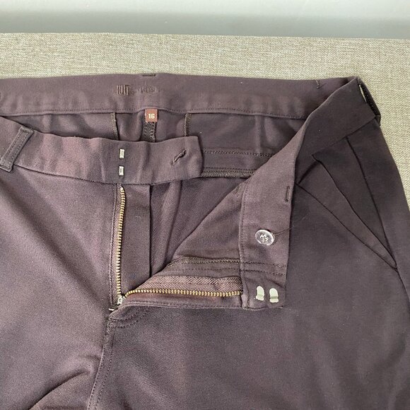 KUT from the KLOTH Bootcut Dress Pants Women's 16 Mid Rise Brown Office - Picture 4 of 15